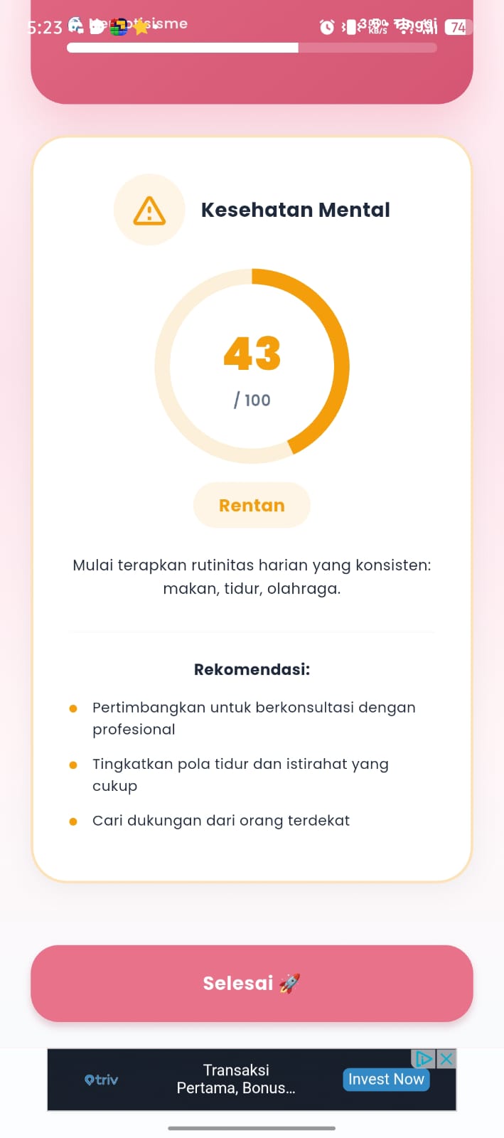 Hasil Kuesioner